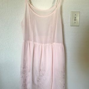 Light pink whimsy bridesmaid dress